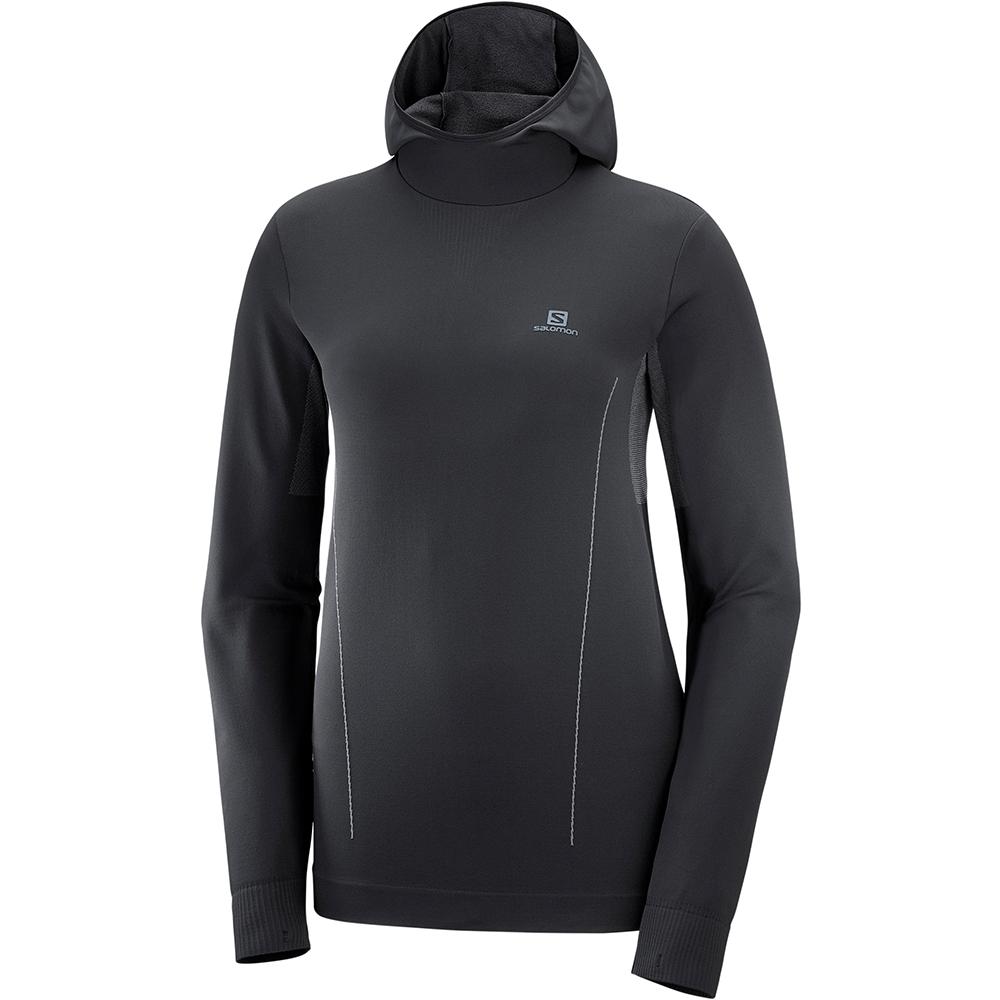 Sudadera Salomon Mujer Negras - Salomon Argentina COMET SEAMLESS W,951804-UMJ